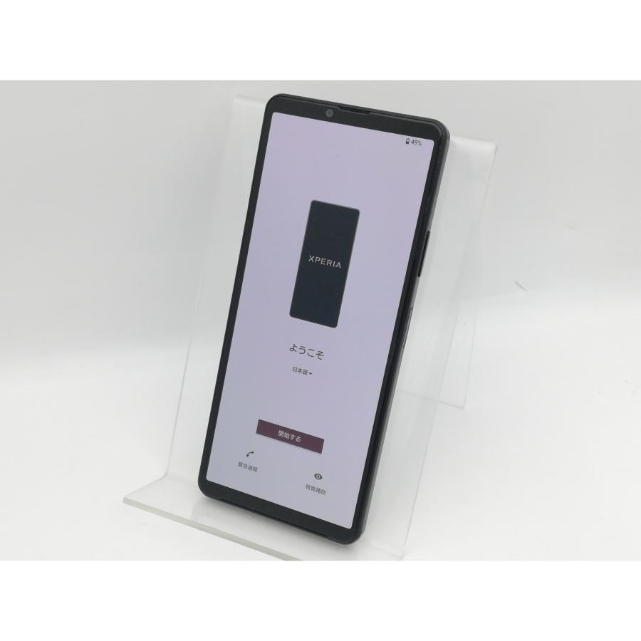 中古】SONY au 【SIMフリー】 Xperia 10 IV ブラック 6GB 128GB SOG07