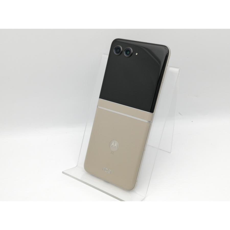 中古】MOTOROLA SoftBank 【SIMフリー】 motorola razr 50s サンド