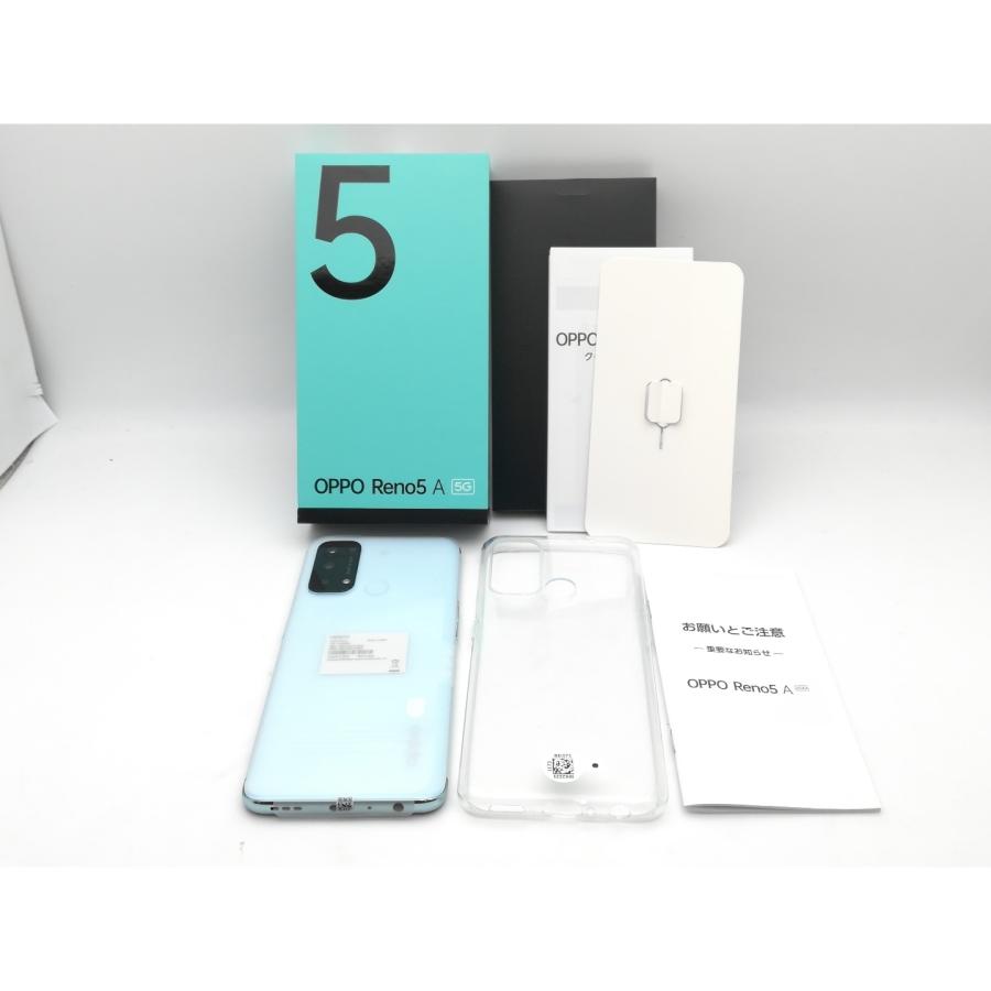 OPPO Reno5 A（Y!mobile SIMフリー）アイスブルー 未使用】Oppo ymobile 【SIMフリー】 OPPO Reno5 A eSIM対応版 アイス