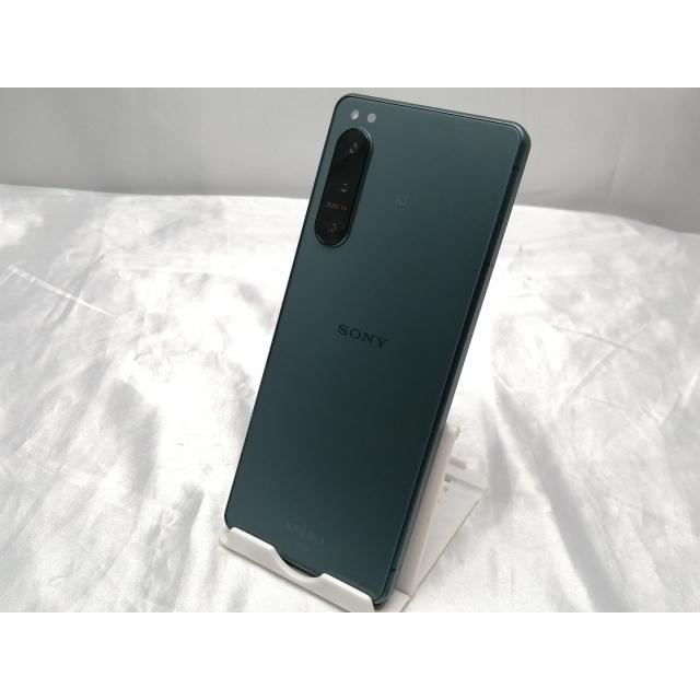 中古】SONY au 【SIMフリー】 Xperia 5 IV 8GB 128GB SOG09 グリーン 