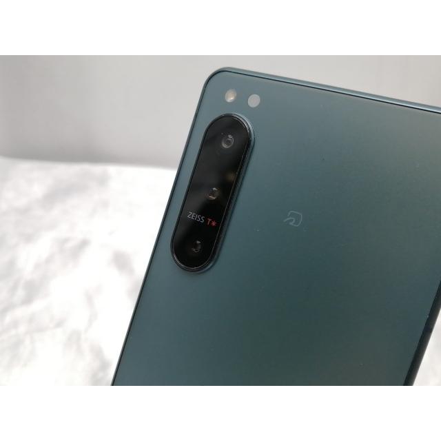 中古】SONY au 【SIMフリー】 Xperia 5 IV 8GB 128GB SOG09 グリーン