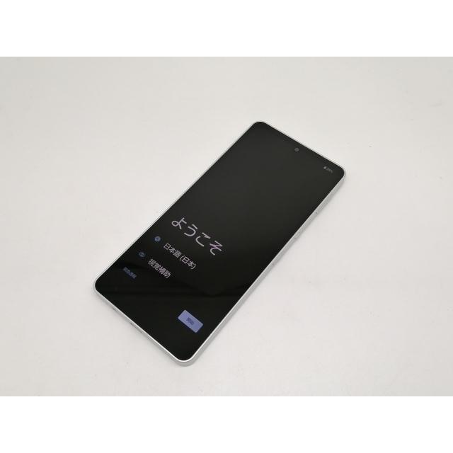 中古】SHARP au 【SIMフリー】 AQUOS sense6 シルバー 4GB 64GB SHG05