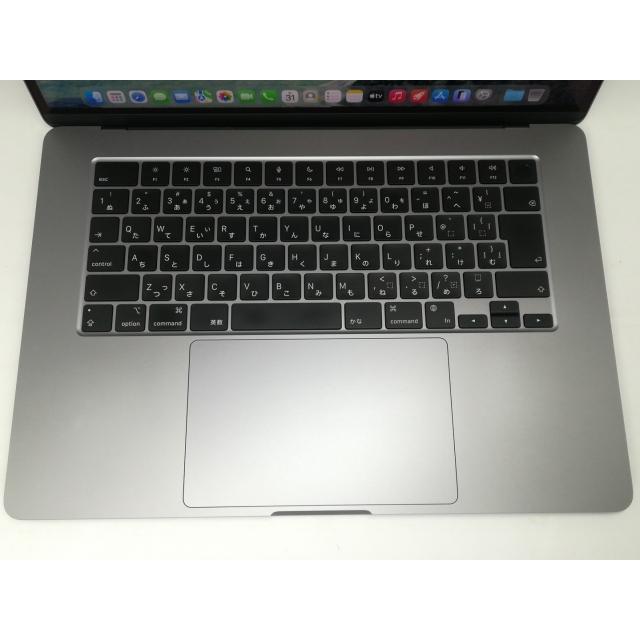 【中古】Apple MacBook Air 15インチ  M3(CPU:8C/GPU:10C) 8GB/512GB スペースグレイ MRYN3J/A (15インチ, M3, 2024)【宇田川】保証期間１ヶ月【ランクB】の画像