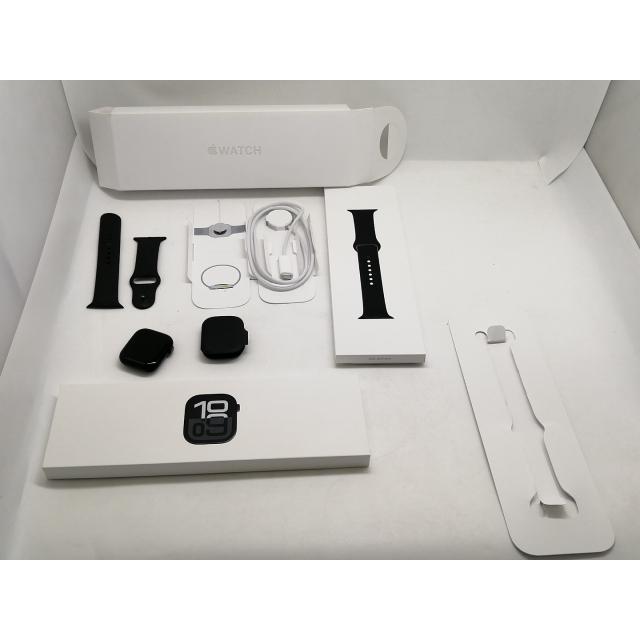 【中古】Apple Watch Series10 42mm GPS ジェットブラックアルミニウムケース/ブラックスポーツバンド (M/L) MWWF3J/A【宇田川】保証期間１ヶ月【ランクB】の画像
