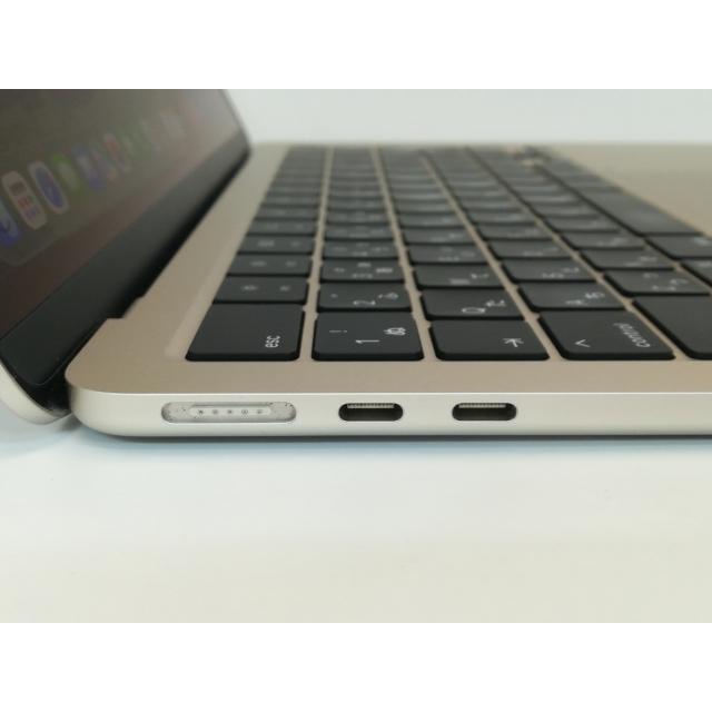 【中古】Apple MacBook Air 13インチ CTO (M3,2024) スターライト M3(CPU:8C/GPU:10C)/16G/1T【宇田川】保証期間１ヶ月【ランクA】の画像