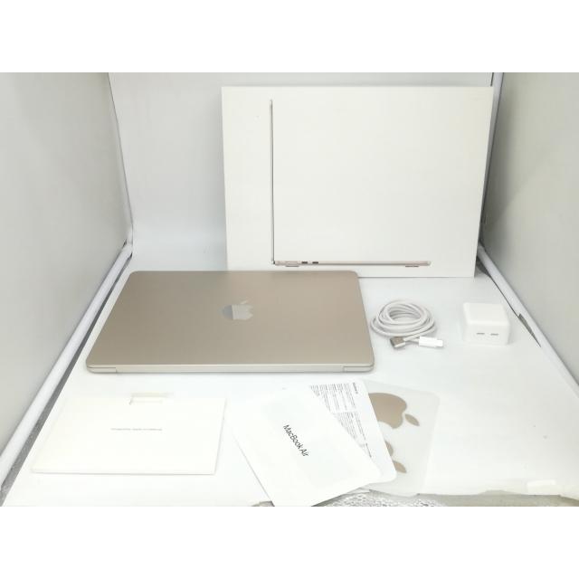 【中古】Apple MacBook Air 13インチ CTO (M3,2024) スターライト M3(CPU:8C/GPU:10C)/16G/1T【宇田川】保証期間１ヶ月【ランクA】の画像
