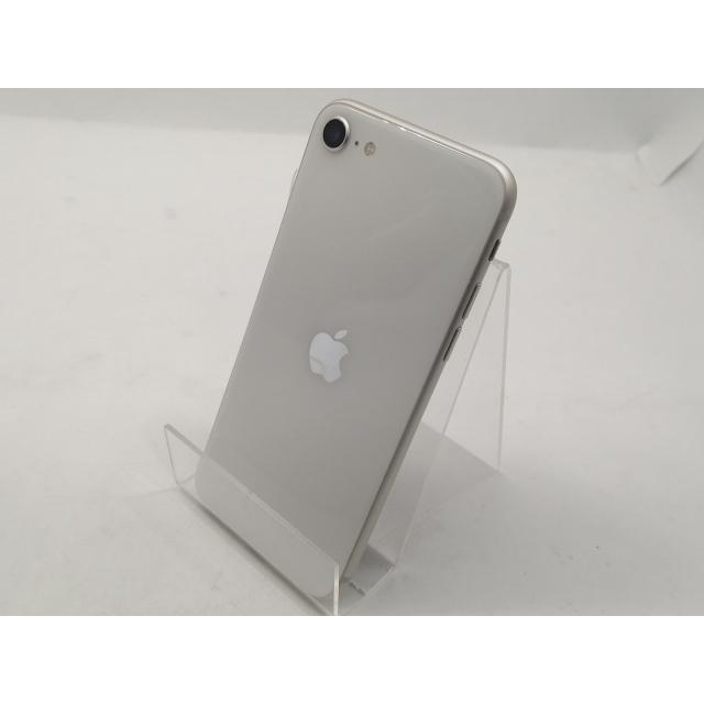 【中古】Apple au 【SIMフリー】 iPhone SE（第3世代） 64GB スターライト MMYD3J/A【宇田川】保証期間１ヶ月【ランクB】