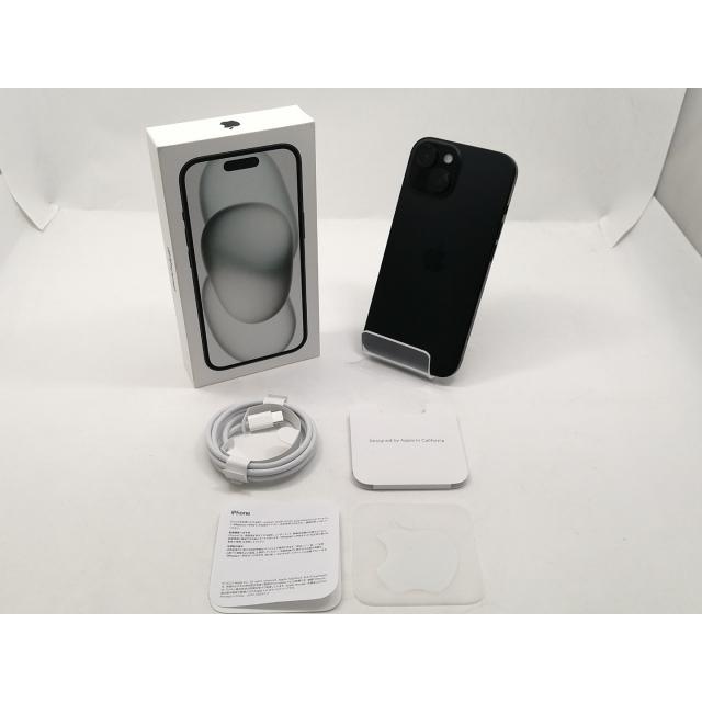 【中古】Apple 国内版 【SIMフリー】 iPhone 15 256GB ブラック MTMN3J/A【新宿東口】保証期間１ヶ月【ランクC】の画像