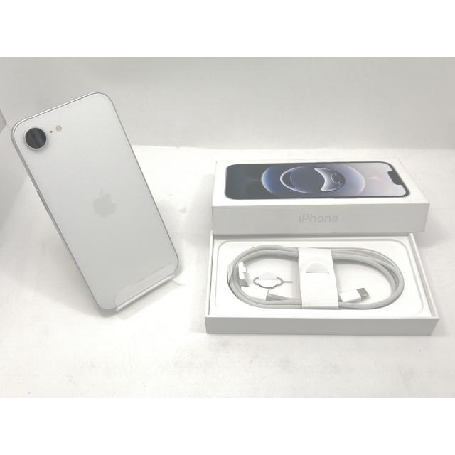 【中古】Apple ymobile 【SIMフリー】 iPhone 16e 128GB ホワイト MD1R4J/A【吉祥寺】保証期間１ヶ月【ランクB】の画像
