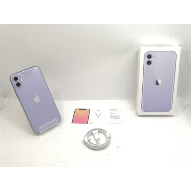 中古】Apple 国内版 【SIMフリー】 iPhone 11 128GB パープル MHDM3J/A