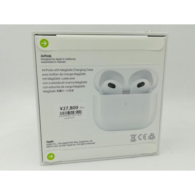 【未使用】Apple AirPods（第3世代） MagSafe充電ケース MME73J/A【道玄坂】保証期間１週間｜janpara｜02