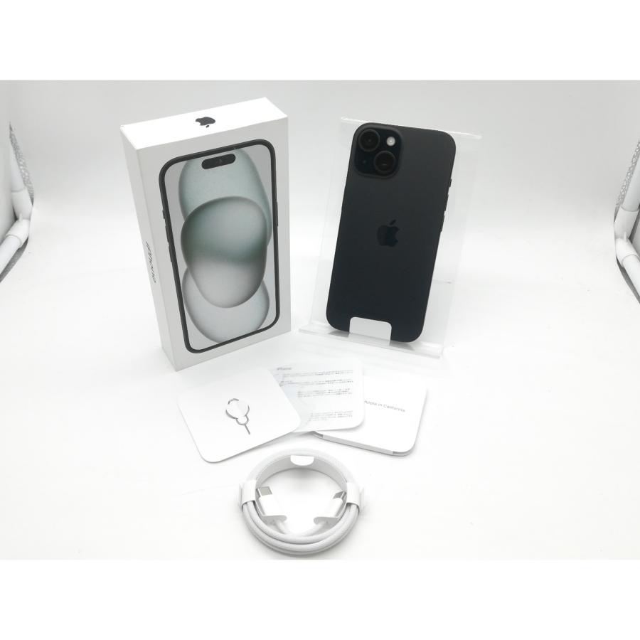 未使用】Apple 国内版 【SIMフリー】 iPhone 15 128GB ブラック MTMH3J 