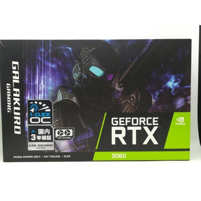 中古】玄人志向 GG-RTX3060-E12GB/OC/DF RTX3060/12GB(GDDR6)/PCI-E