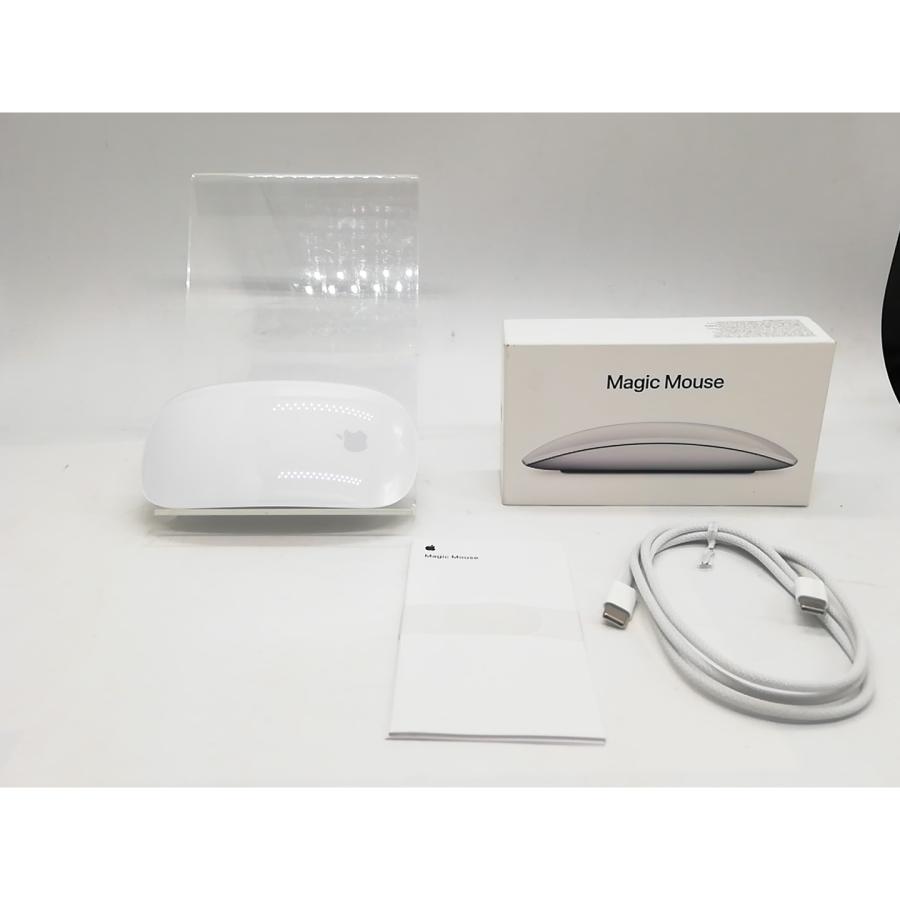 中古】Apple Magic Mouse（2024/USB-C）ホワイト MXK53ZA/A【道玄坂
