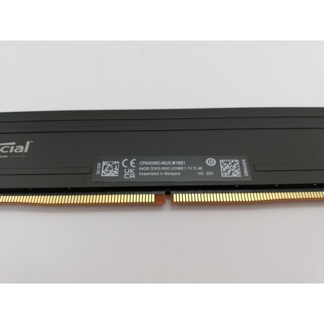 新品未使用64GB DDR5 5600MHz 44800 NEMIX RAM 64GB (4X16GB) DDR5 5600MHz PC5-44800 1Rx8 1.1V CL46 288