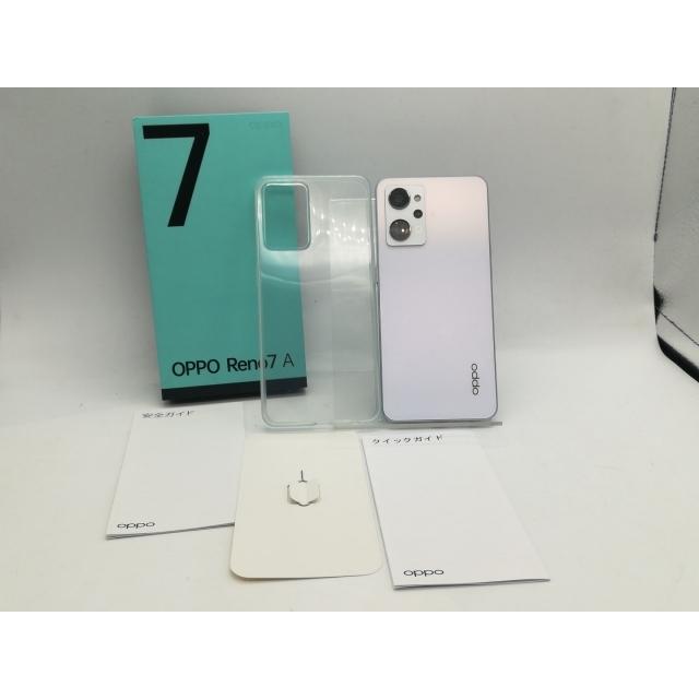中古】Oppo 国内版 【SIMフリー】 OPPO Reno7 A ドリームブルー 6GB