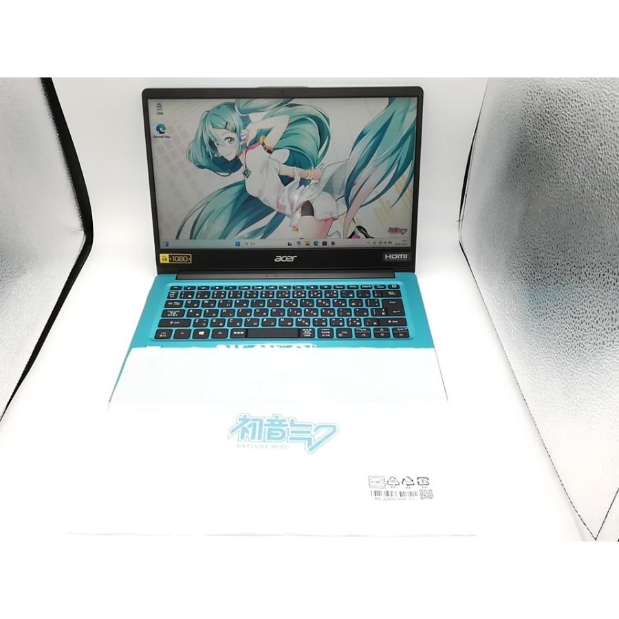 中古】Acer Swift 3 SF314-56-A58U/MIKU ミクブルー【i5-8265U 8G 256G
