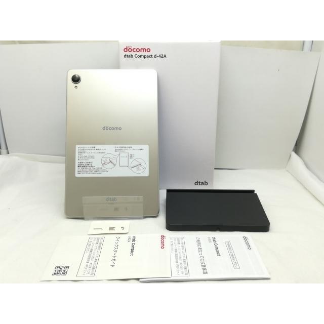 【中古】Lenovo docomo 【SIMロックあり】 dtab Compact d-42A ゴールド 【Snapdragon 665/4GB/64GB】【川崎】保証期間１ヶ月【ランクC】の画像
