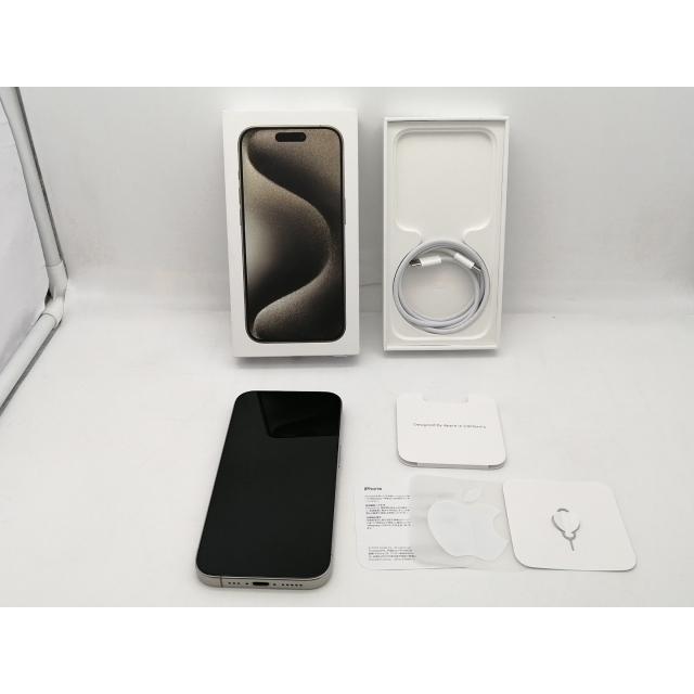 【中古】Apple 国内版 【SIMフリー】 iPhone 15 Pro 512GB ナチュラルチタニウム MTUK3J/A【仙台駅東口】保証期間１ヶ月【ランクB】の画像