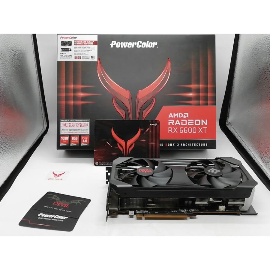 中古】POWERCOLOR Red Devil AMD Radeon RX 6600 XT 8GB GDDR6（AXRX