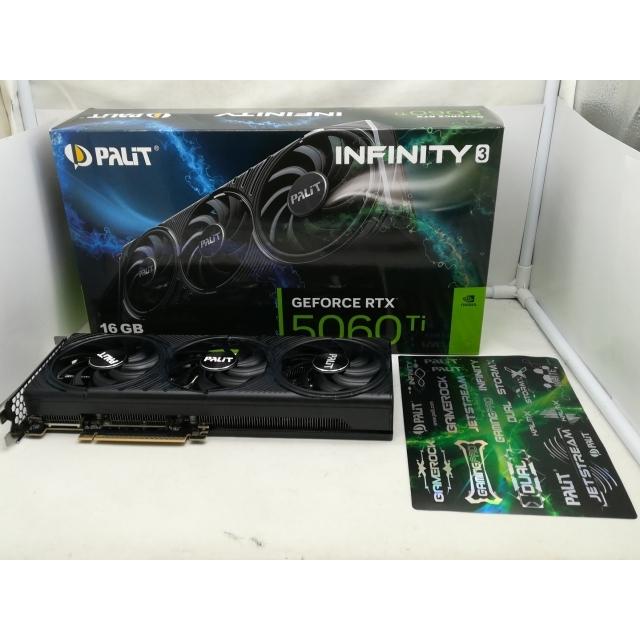 中古】Palit GeForce RTX 5060 Ti Infinity 3 16GB(NE7506T019T1