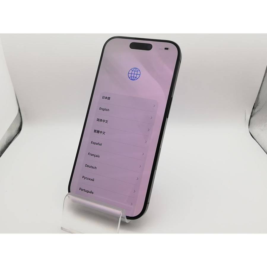 【中古】Apple SoftBank 【SIMフリー】 iPhone 16 Pro 128GB ブラックチタニウム MYMV3J/A【新宿】保証期間１ヶ月【ランクA】の画像