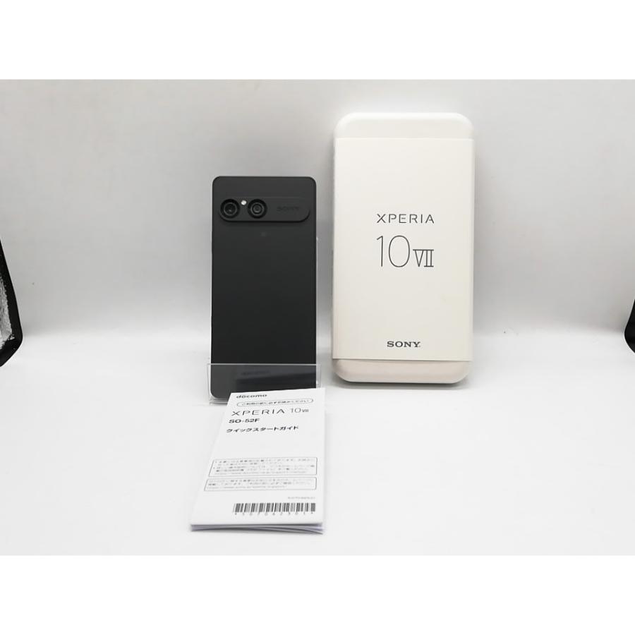 中古】SONY docomo【SIMフリー】 Xperia 10 VII チャコールブラック