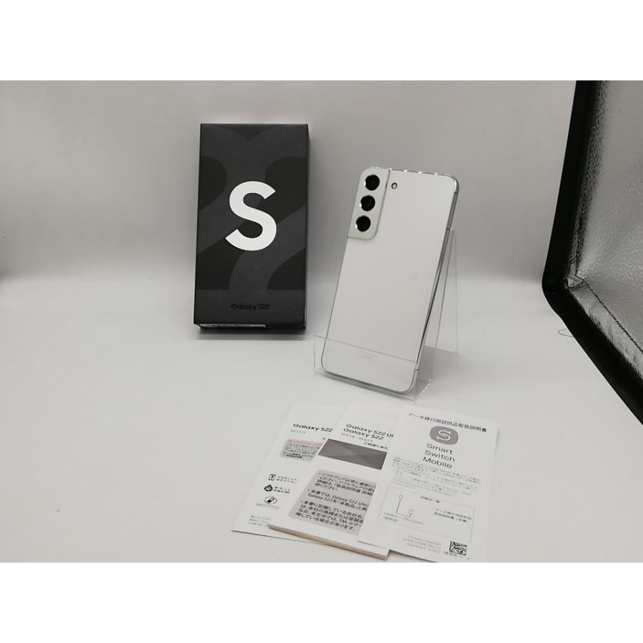 中古】SAMSUNG au 【SIMフリー】 Galaxy S22 ファントムホワイト 8GB