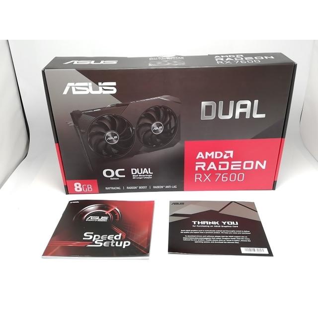 【中古】ASUS DUAL RX7600 O8G V2 中古】ASUS DUAL-RX7600-O8G-V2 RX7600/8GB(GDDR6)【秋葉3号】保証期間