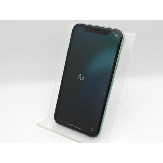 中古】Apple au 【SIMロック解除済み】 iPhone 11 128GB グリーン