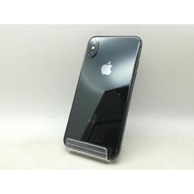 中古】Apple au 【SIMロック解除済み】 iPhone X 256GB スペースグレイ  