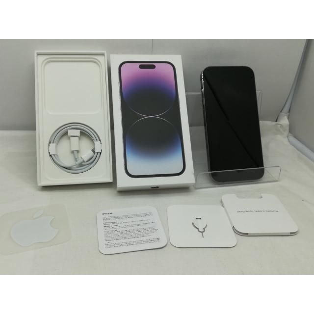 【中古】Apple 国内版 【SIMフリー】 iPhone 14 Pro 256GB ディープパープル MQ1E3J/A【川崎】保証期間１ヶ月【ランクC】の画像