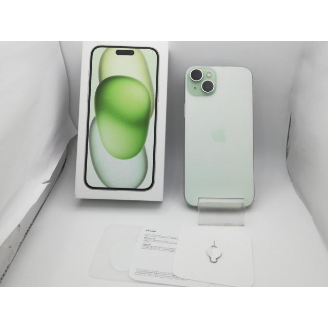 【中古】Apple 国内版 【SIMフリー】 iPhone 15 Plus 128GB グリーン MU0E3J/A【新橋烏森通り】保証期間１ヶ月【ランクA】の画像