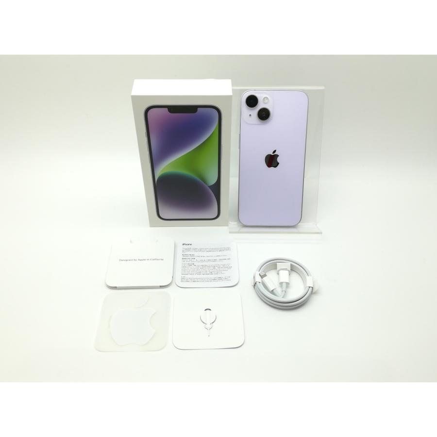 中古】Apple 国内版 【SIMフリー】 iPhone 14 128GB パープル MPUY3J/A