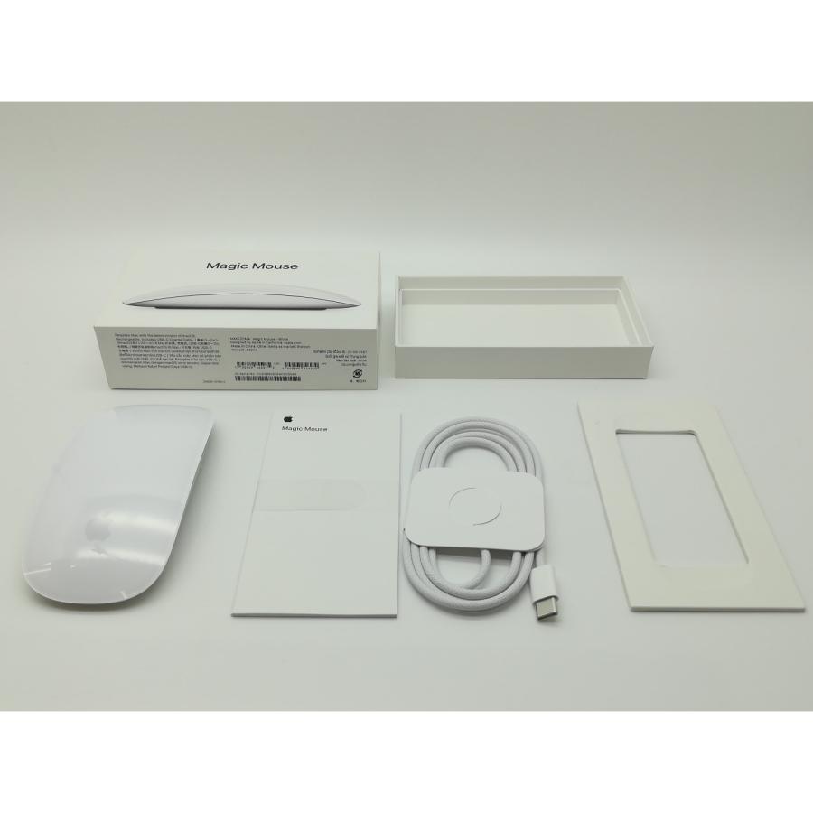 中古】Apple Magic Mouse（2024/USB-C）ホワイト MXK53ZA/A【新橋