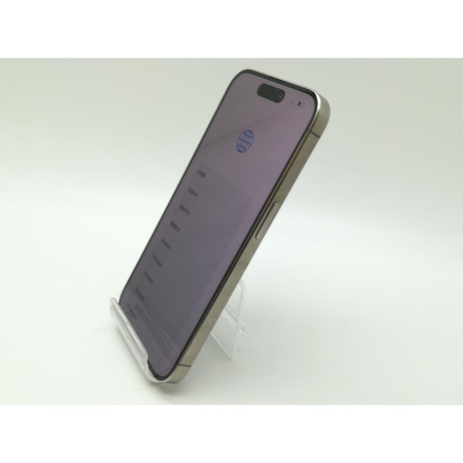 【中古】Apple 国内版 【SIMフリー】 iPhone 15 Pro 128GB ナチュラルチタニウム MTU93J/A【新橋】保証期間１ヶ月【ランクC】の画像