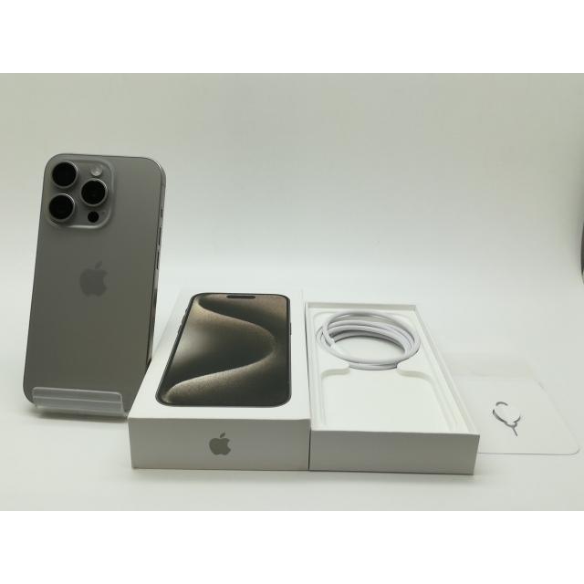【中古】Apple 国内版 【SIMフリー】 iPhone 15 Pro 128GB ナチュラルチタニウム MTU93J/A【新橋】保証期間１ヶ月【ランクC】の画像