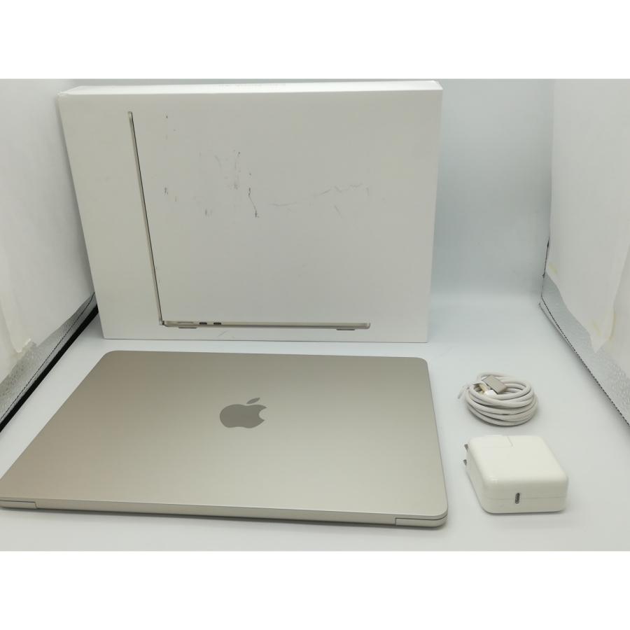【中古】Apple MacBook Air 13インチ M2(CPU:8C/GPU:8C) 16GB/256GB スターライト MC7W4J/A (M2,2022)【新橋烏森通り】保証期間１ヶ月【ランクB】の画像