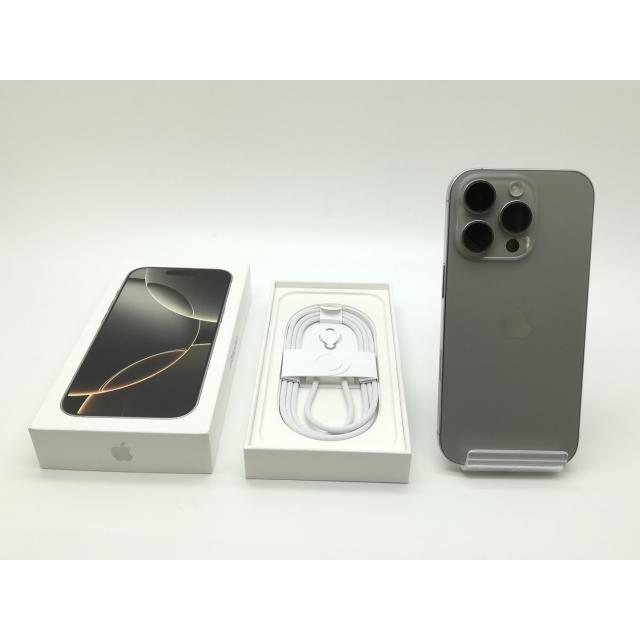 【中古】Apple 国内版 【SIMフリー】 iPhone 16 Pro 128GB ナチュラルチタニウム MYMY3J/A【新橋】保証期間１ヶ月【ランクB】の画像