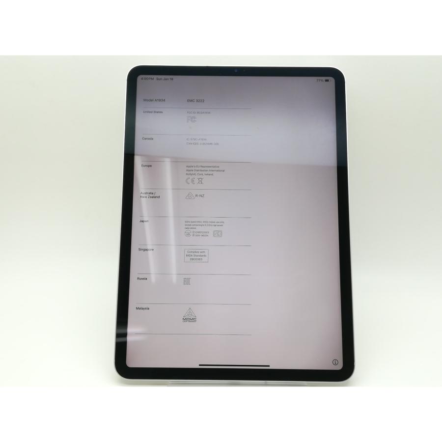 中古】Apple 国内版 【SIMフリー】 11インチ iPad Pro（第1世代/2018