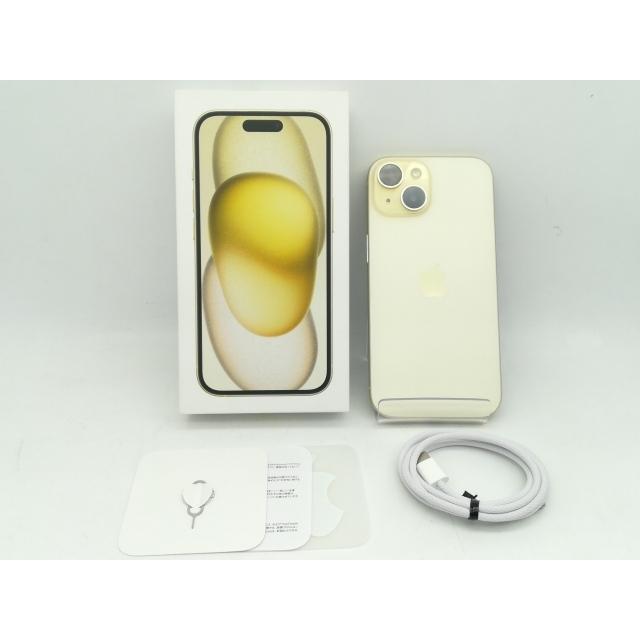 【中古】Apple 国内版 【SIMフリー】 iPhone 15 128GB イエロー MTMK3J/A【町田】保証期間１ヶ月【ランクA】の画像