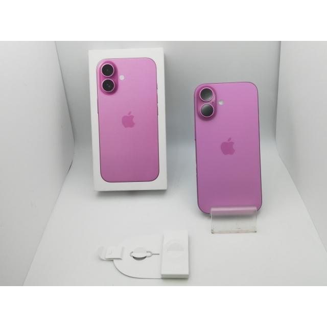 【中古】Apple docomo 【SIMフリー】 iPhone 16 128GB ピンク MYDT3J/A【新橋烏森通り】保証期間１ヶ月【ランクA】の画像