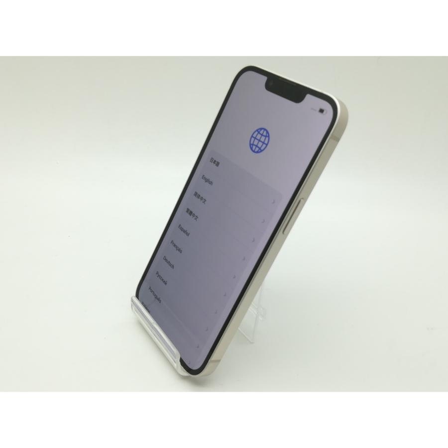【中古】Apple SoftBank 【SIMフリー】 iPhone 13 128GB スターライト MLND3J/A【新橋】保証期間１ヶ月【ランクC】の画像