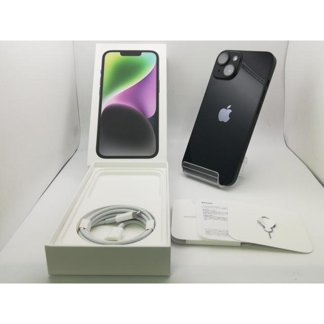 【中古】Apple ymobile 【SIMフリー】 iPhone 14 256GB ミッドナイト MPVW3J/A【新橋】保証期間１ヶ月【ランクA】の画像