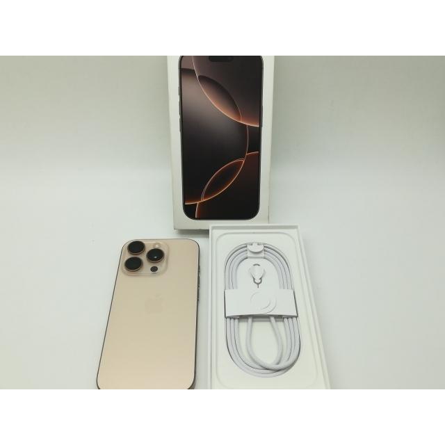 【中古】Apple 国内版 【SIMフリー】 iPhone 16 Pro 256GB デザートチタニウム MYN23J/A【神保町】保証期間１ヶ月【ランクA】の画像