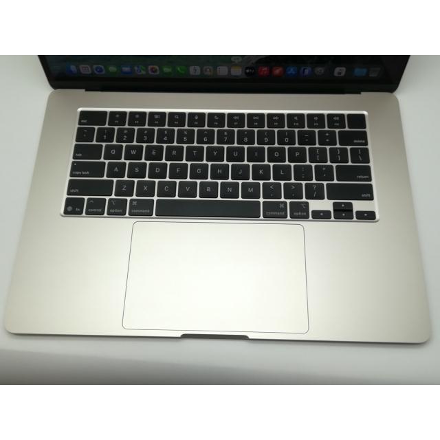 【中古】Apple MacBook Air 15インチ CTO (M4, 2025) スターライト M4(CPU:10C/GPU:10C)/16G/512G【新橋】保証期間１ヶ月【ランクA】の画像