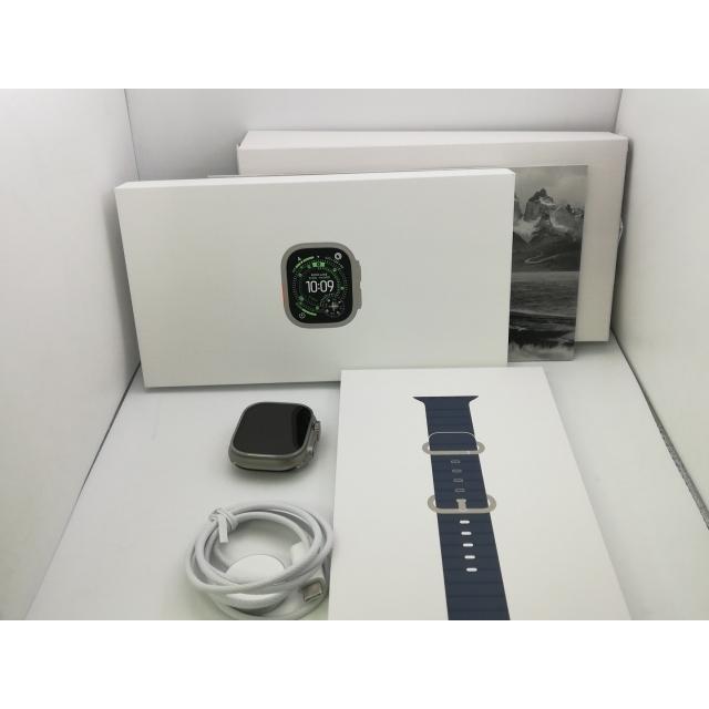 【中古】Apple Apple Watch Ultra3 49mm Cellular ナチュラルチタニウムケース/アンカーブルーオーシャンバンド MEWH4J/A【新橋】保証期間１ヶ月【ランクA】の画像