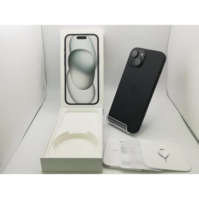 【中古】Apple 楽天モバイル 【SIMフリー】 iPhone 15 128GB ブラック MTMH3J/A【新橋】保証期間１ヶ月【ランクB】の画像