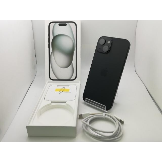 【中古】Apple 国内版 【SIMフリー】 iPhone 15 128GB ブラック MTMH3J/A【新橋】保証期間１ヶ月【ランクB】の画像
