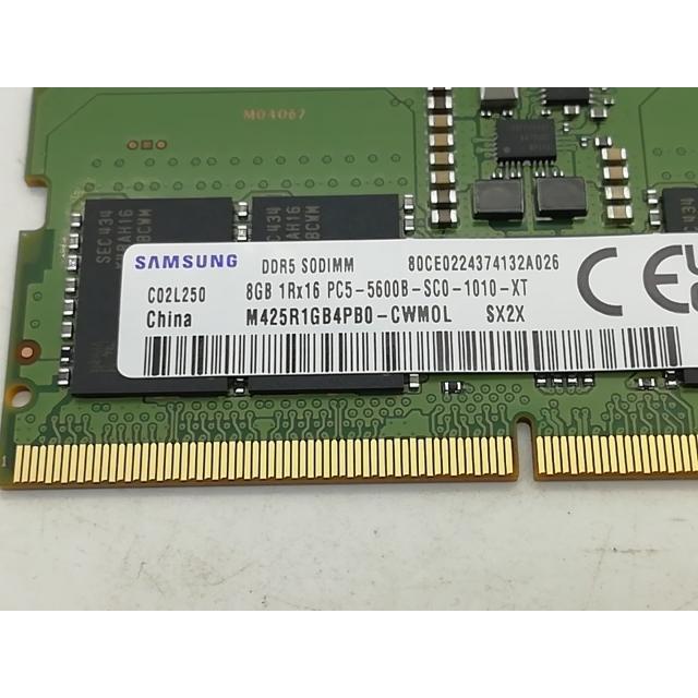 【中古】ノートPC用 SO-DIMM DDR5メモリ 8GB 2枚 中古】262PIN SODIMM 8GB DDR5-5600(PC5-44800)【ノートPC用】【秋葉2